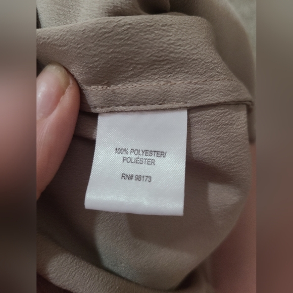 W By Worth Taupe Khaki Classic Utility Pocket Tank Top - Picture 2 of 3